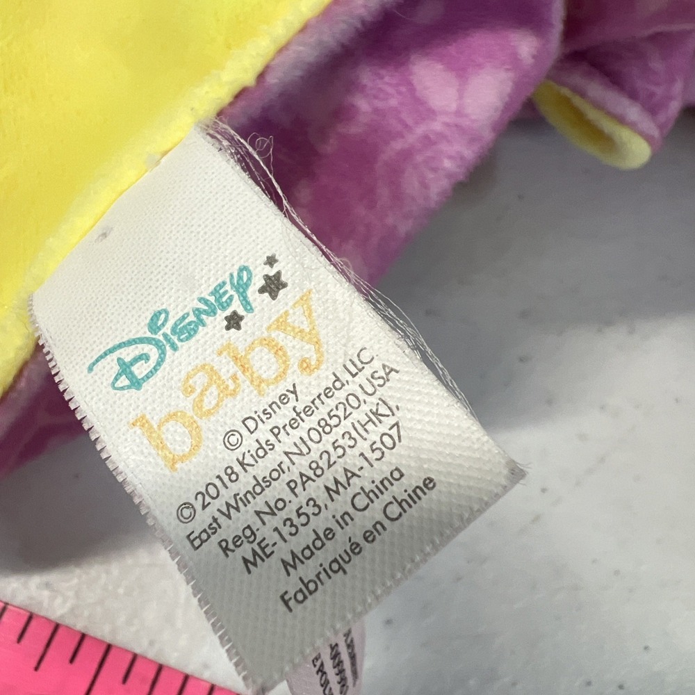 Disney Baby Infant Beauty Belle Lovey Lovie Security Blanket yellow Princess - Picture 4 of 5